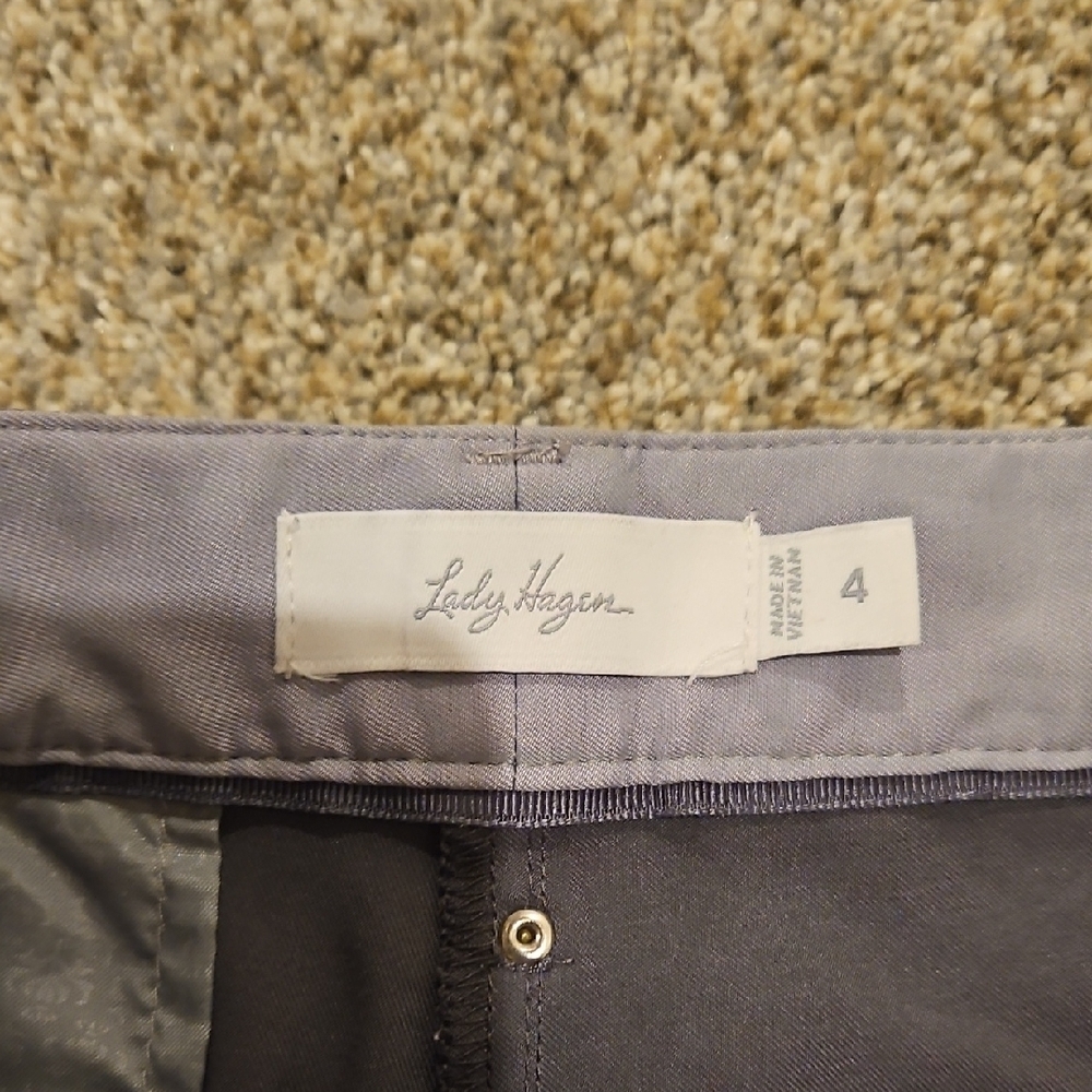 Lady Hagen Light Gray Women's Bermudas - Picture 2 of 4